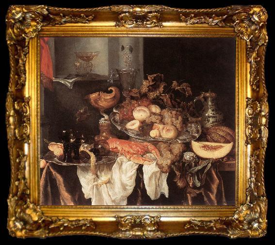 framed  BEYEREN, Abraham van Still-Life int, ta009-2